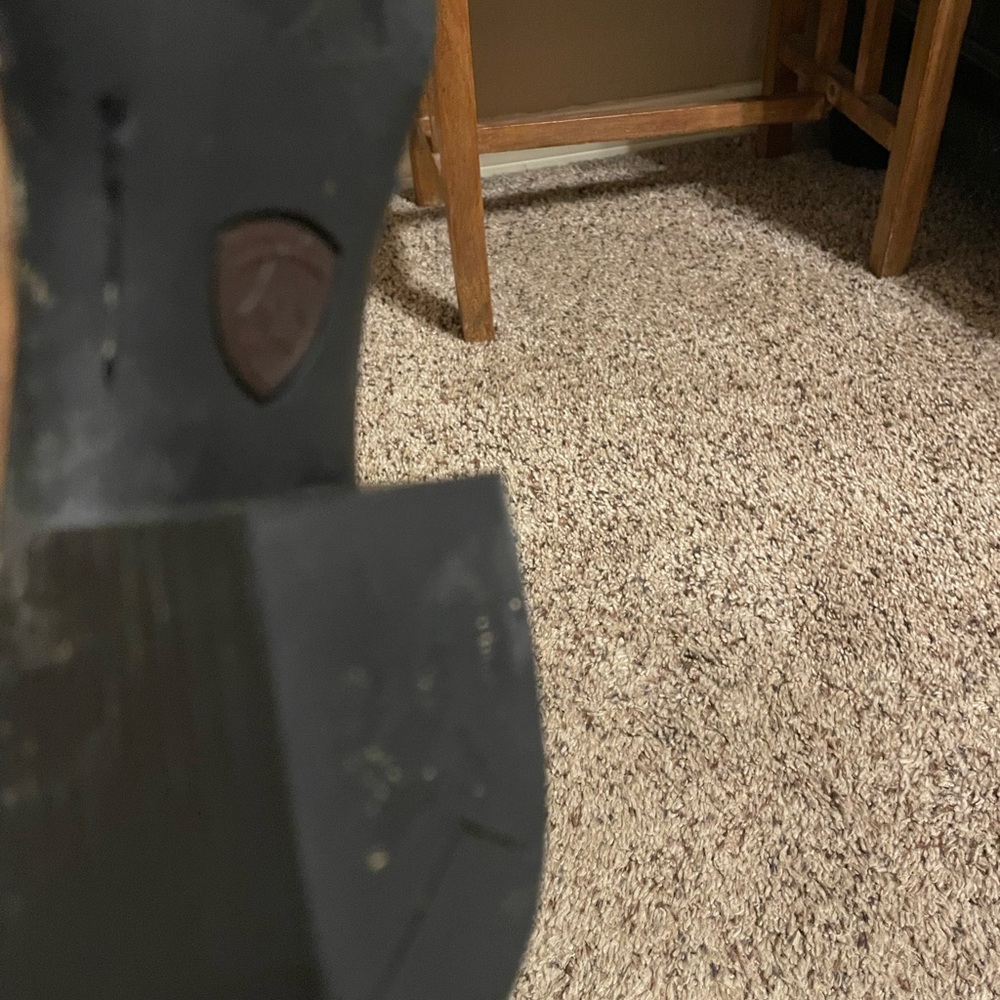 Ariat Tan Leather Cowboy Boots - Picture 6 of 7